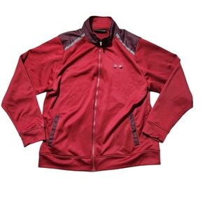Under Armour Mens Track Jacket Red Size XL